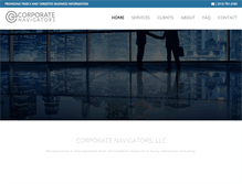 Tablet Screenshot of corporatenavigators.com